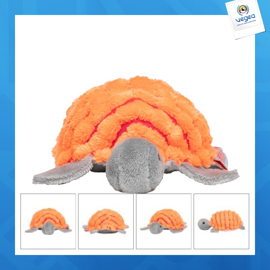 Peluche tortue publicitaire pour chat - mbw