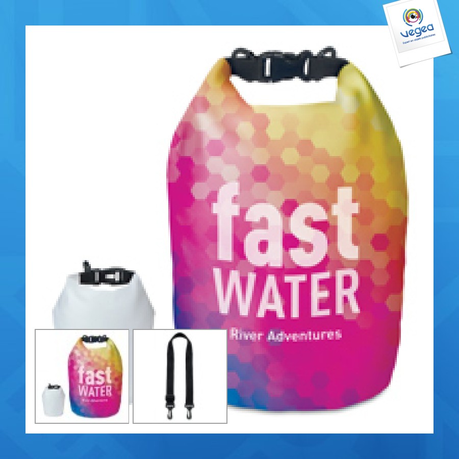 Petit sac étanche personnalisé 3,5l quadri