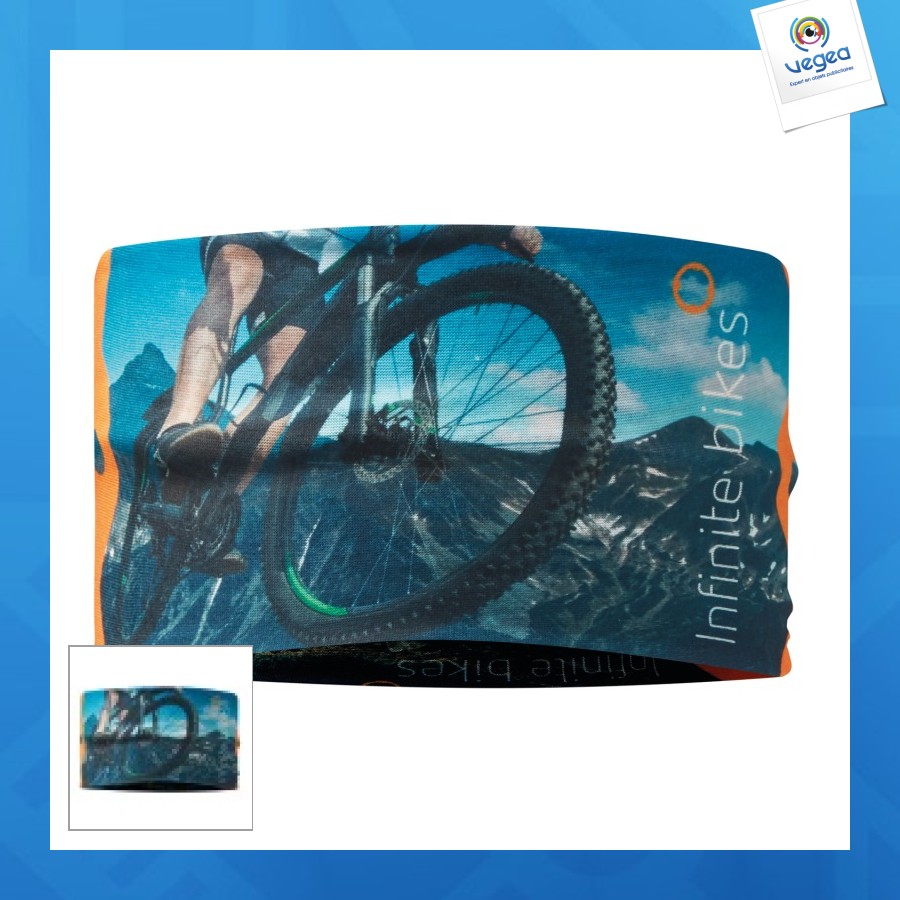 Bandeau de sport personnalisé en rpet quadri