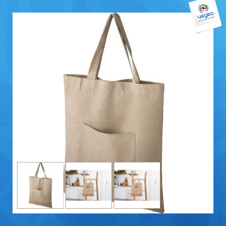 Sac publicitaire shopping en polyester rpet ophelia