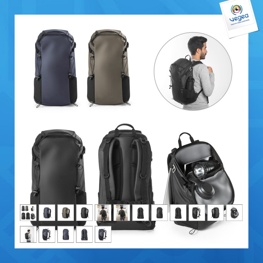 Sac à dos de randonnée avec logo avec revêtement imperméable - alasca