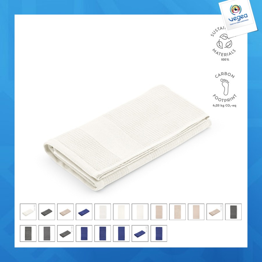 Serviette gauffrée 70x140cm 500g/m²