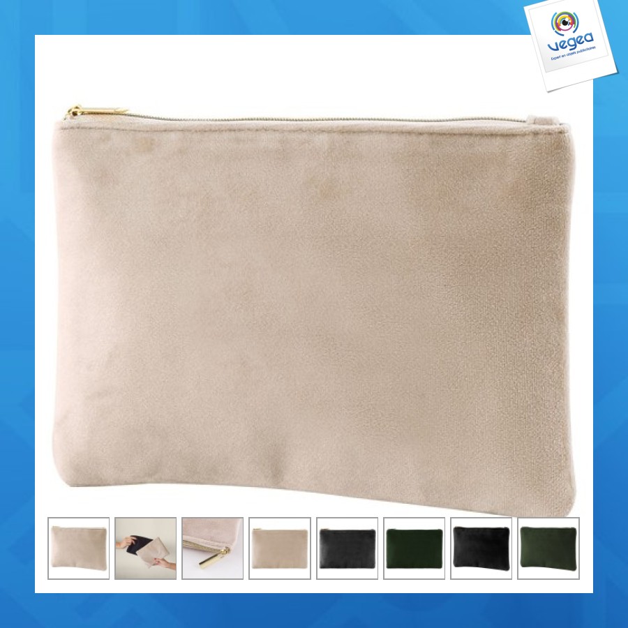 Trousse personnalisable en velours