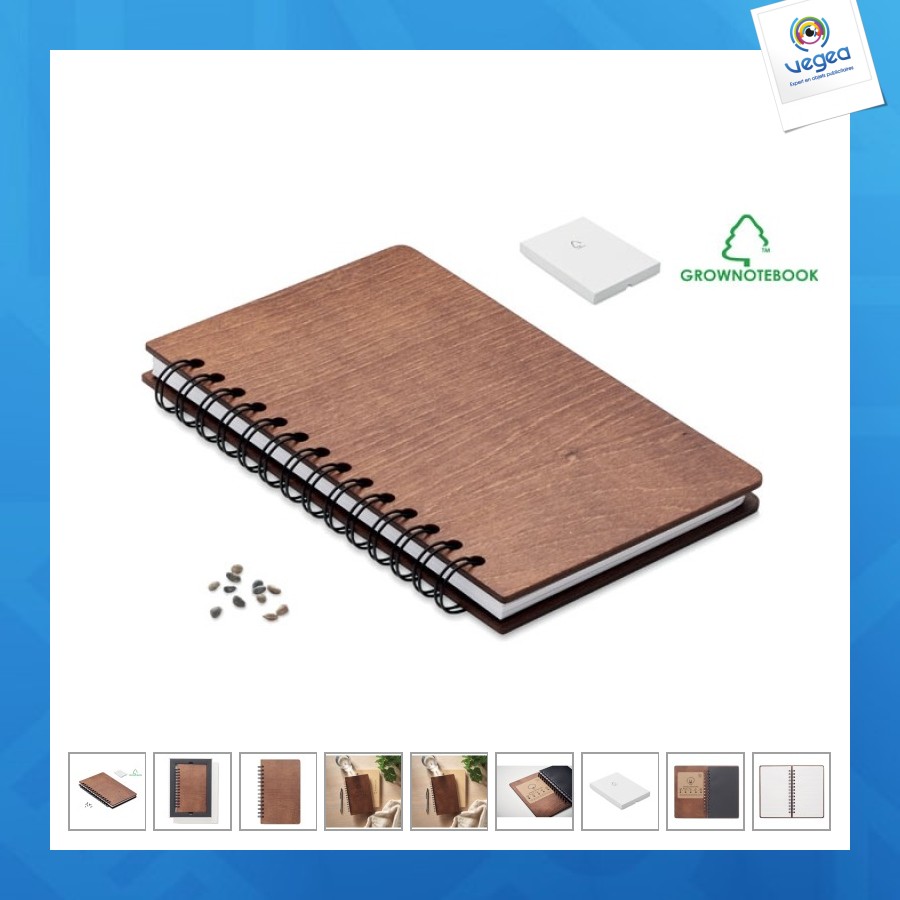 Carnet a5 personnalisable avec graines