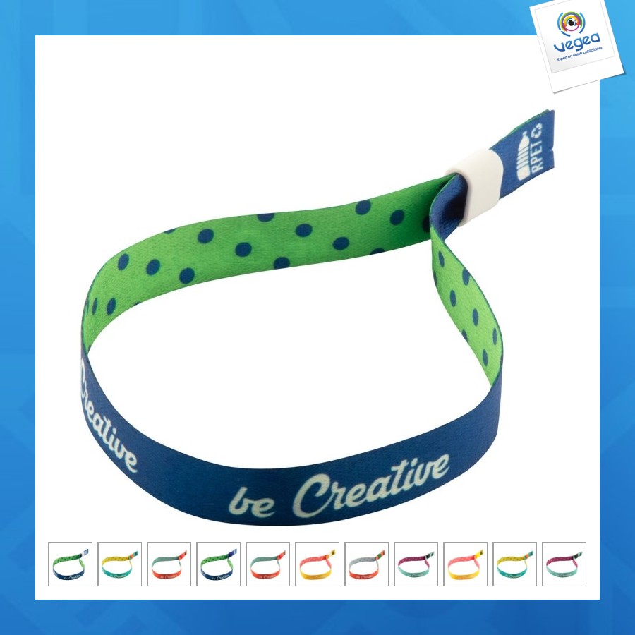 Subowrist rpet bracelet festival publicitaire personnalisable