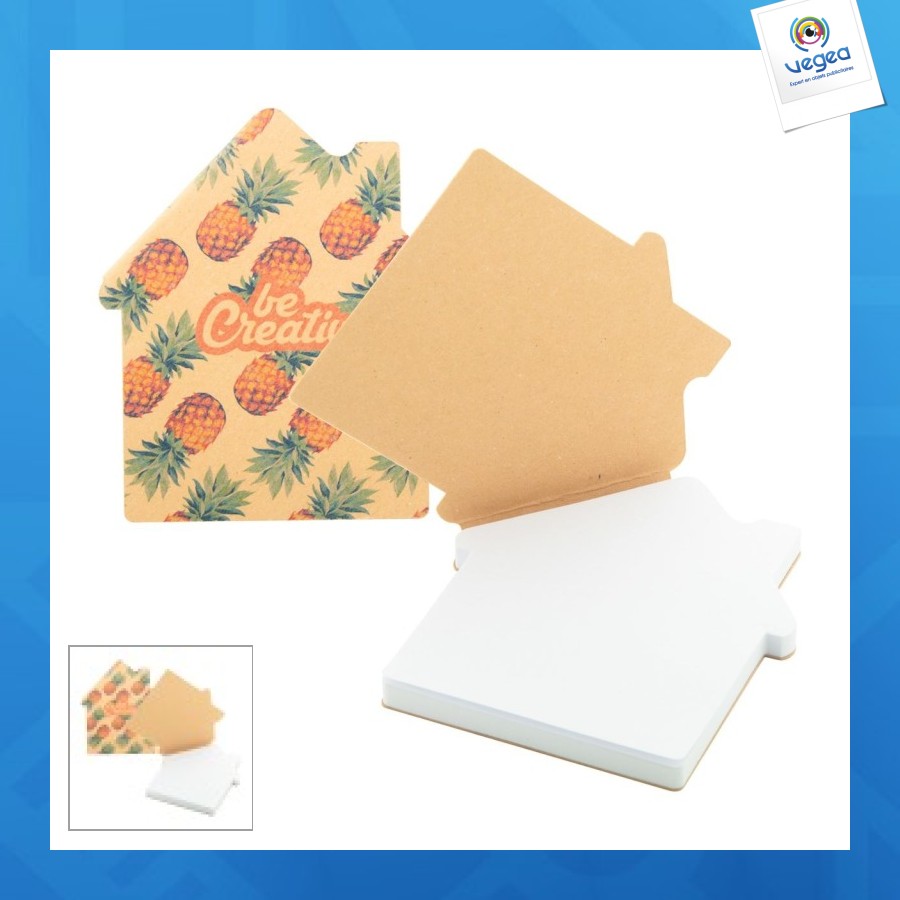 Creastick house eco bloc-notes autocollant personnalisé