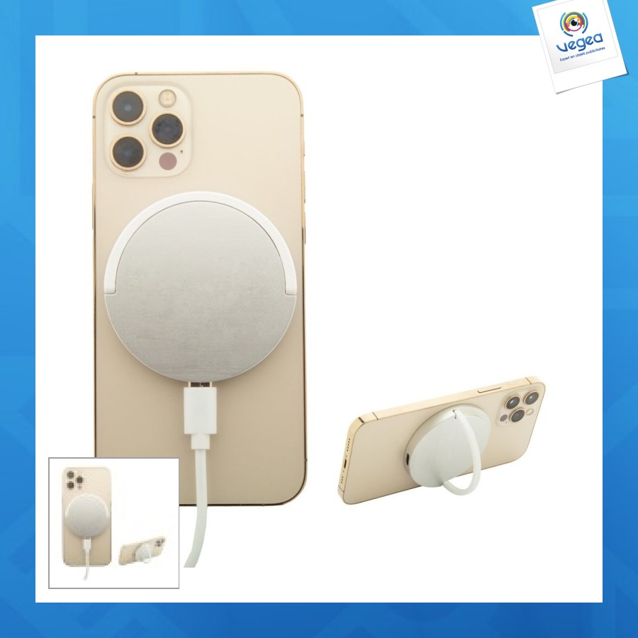 Chargeur sans fil avec logo magnétique
