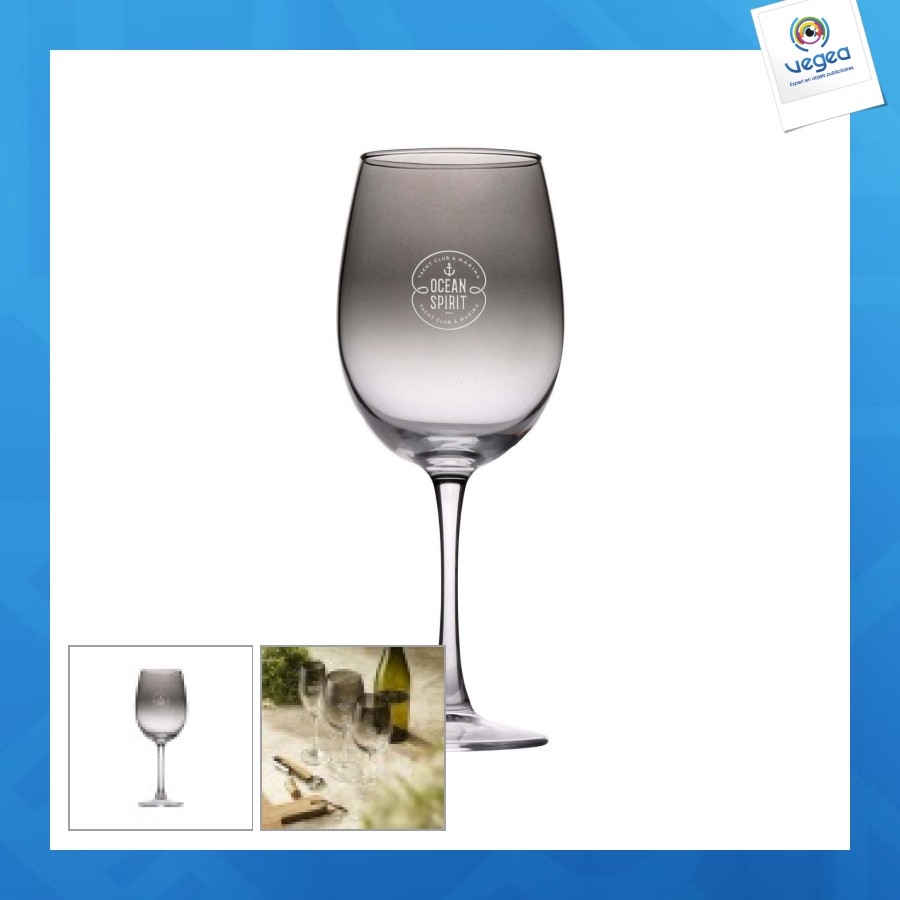 Smokey verre à vin personnalisable 360 ml
