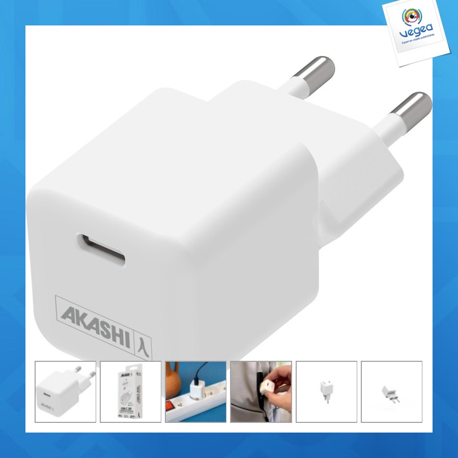 Prise secteur personnalisée blanche 30w origine france garantie