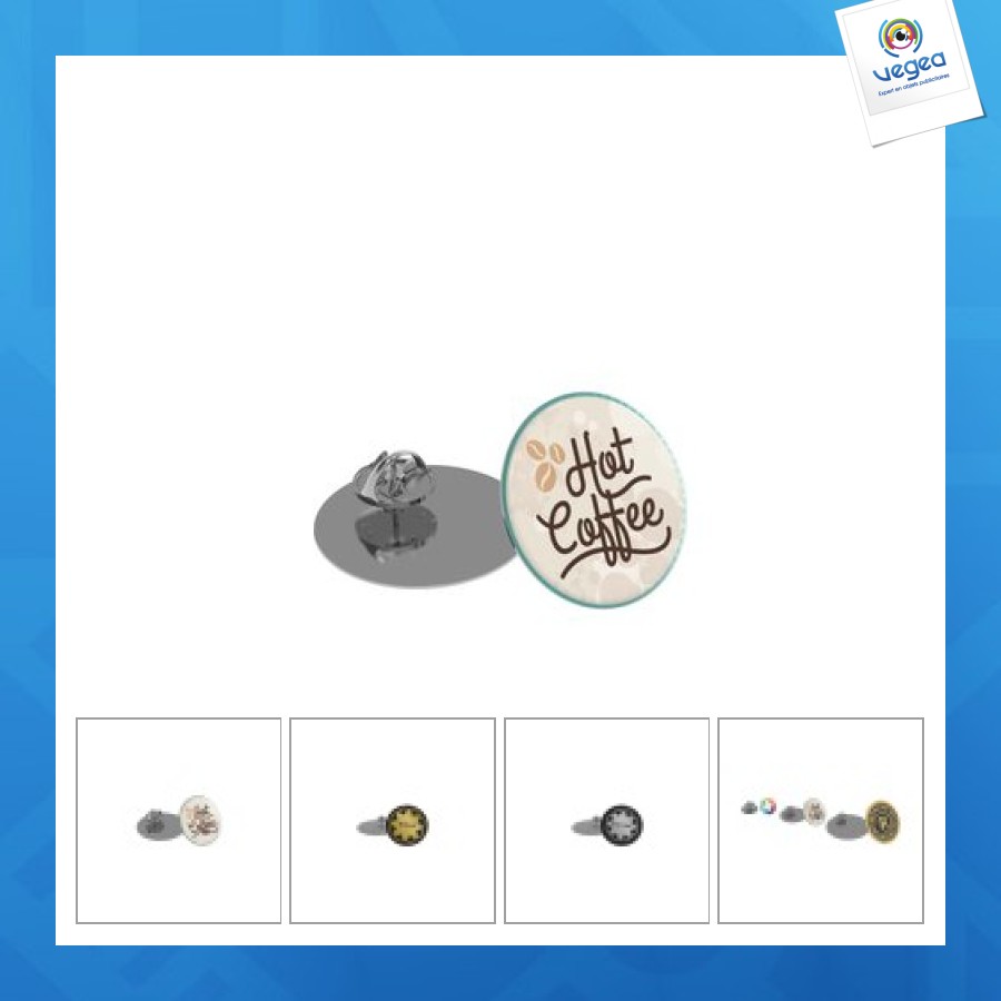 Pin slim rond 30mm