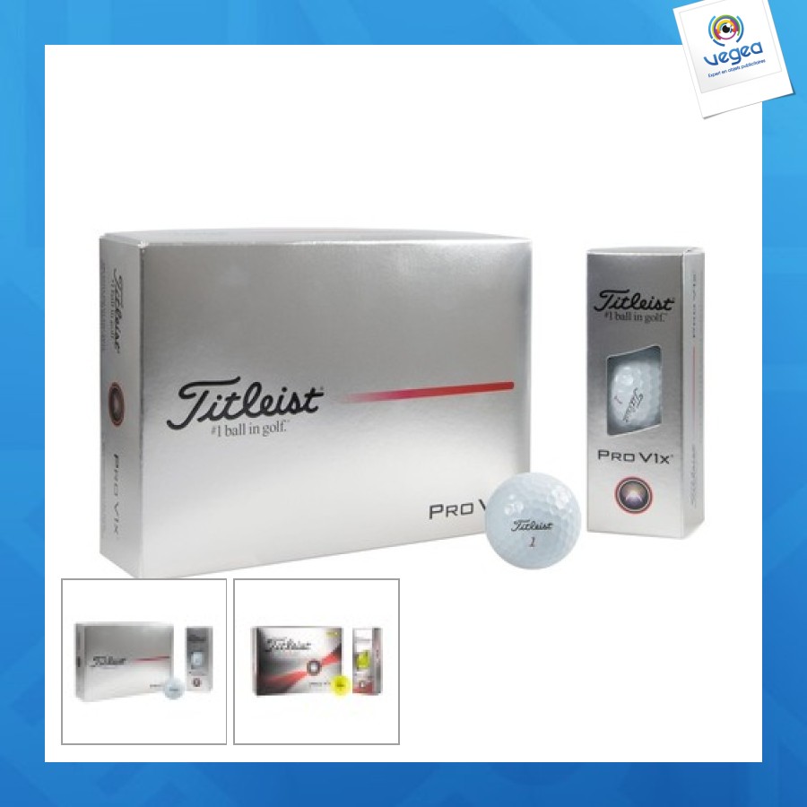 Balle de golf personnalisée - titleist pro v1x