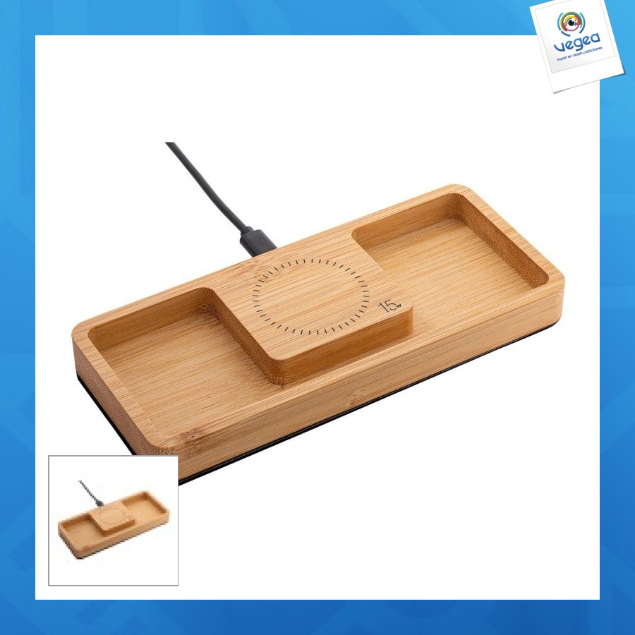 Organisateur de bureau avec chargeur sans fil reeves