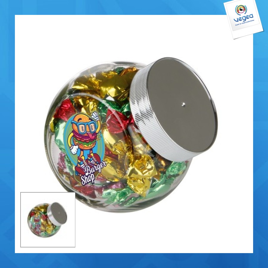 Bonbonnière publicitaire verre 400ml