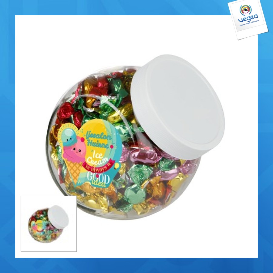 Bonbonnière personnalisable verre 900ml