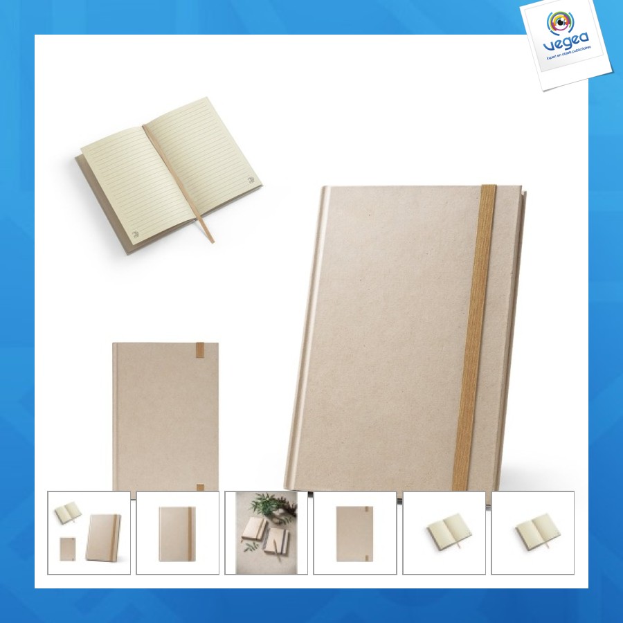 Dickinson. bloc-notes a5 en papier de canne à sucre 88 % avec pages lignées