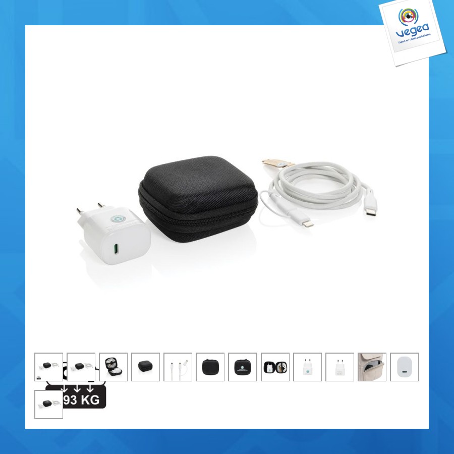 Set de 2 chargeurs 20w en pet recyclé rcs boost