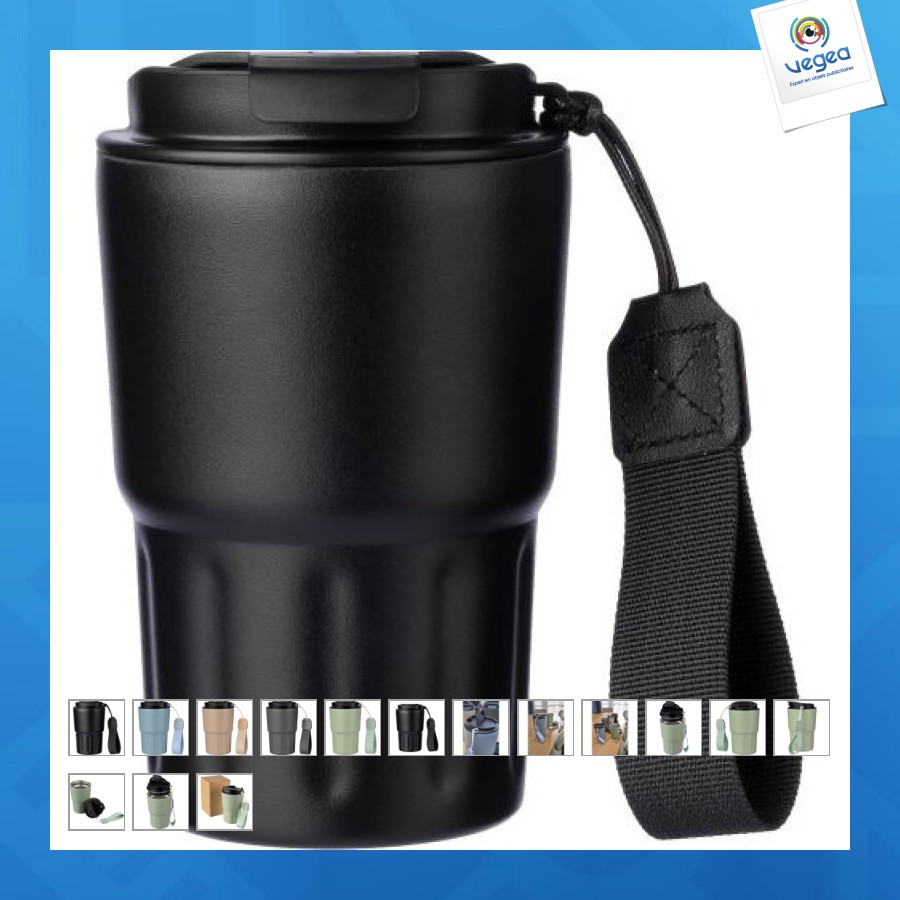 Mug isotherme promotionnel en inox louisa