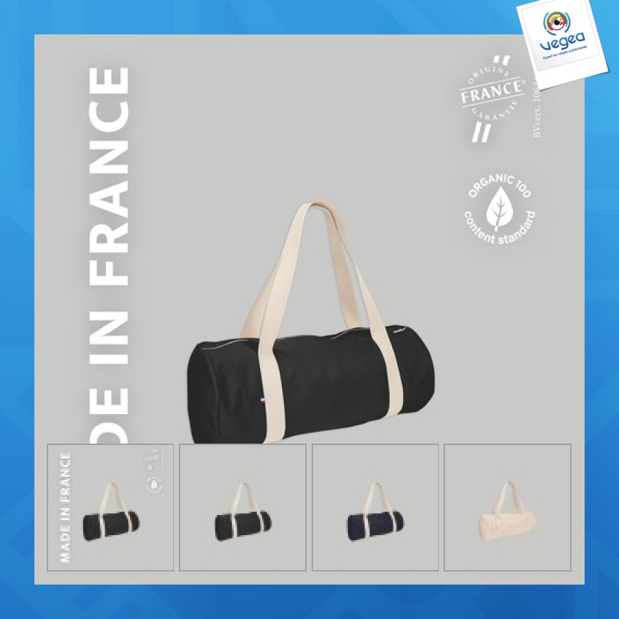 Sac polochon publicitaire