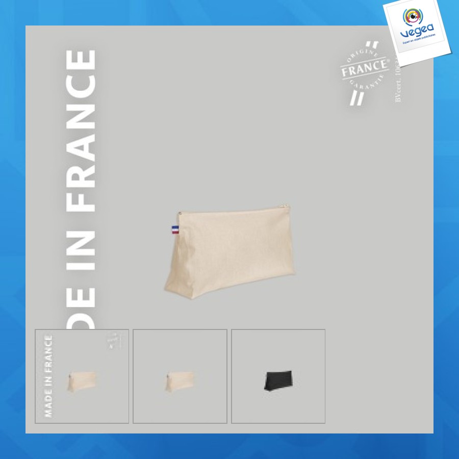 Trousse avec logo avec soufflet