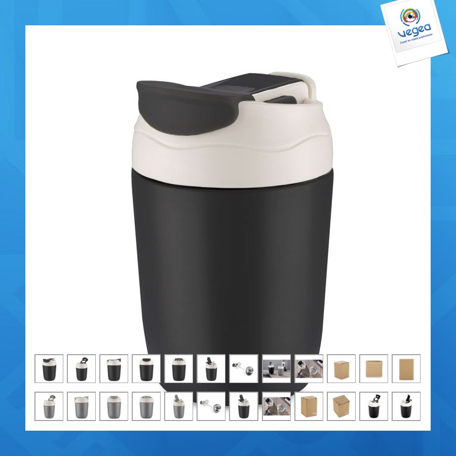 Mug isotherme personnalisable doppio 360ml