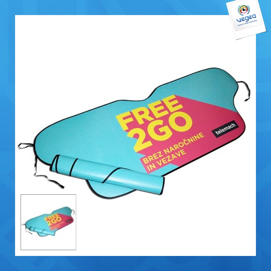 Pare-soleil personnalisable hivernal pour voiture