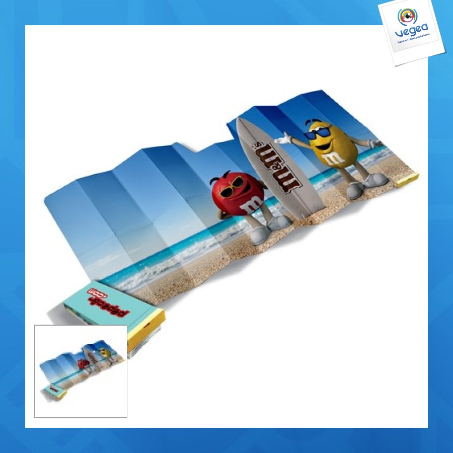 Pare-soleil publicitaire en carton