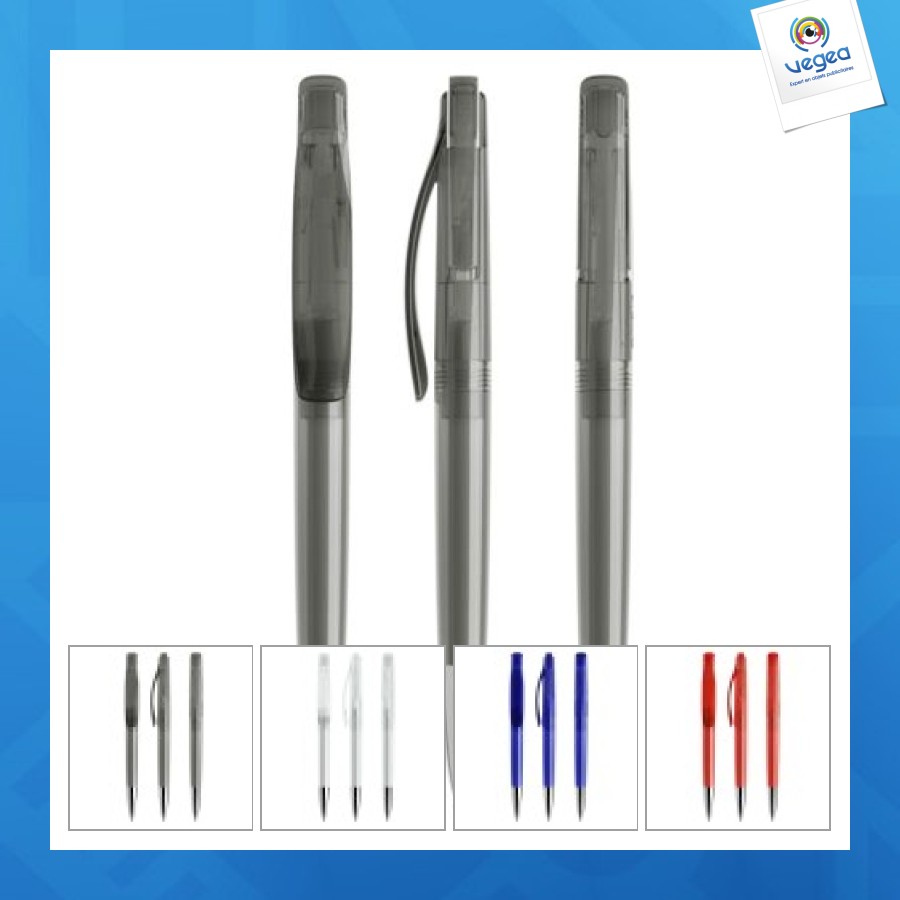 Prodir ds2ptc transparent with chrome metal nose-cone