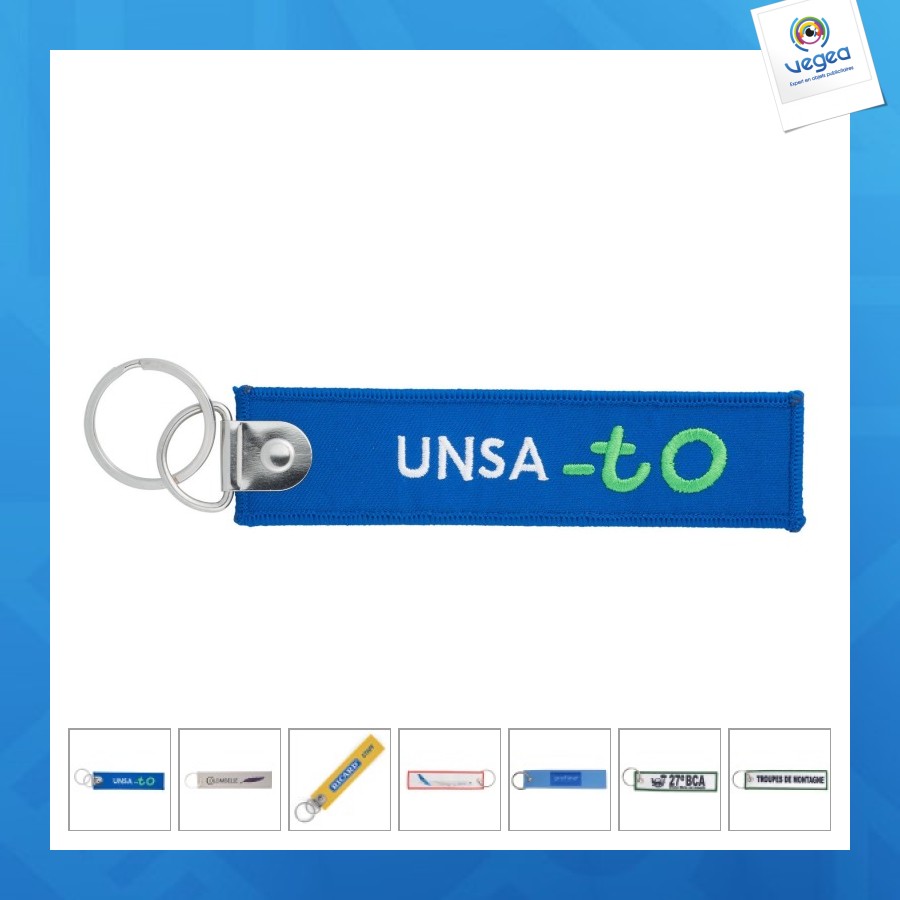 Porte-clés personnalisé flamme