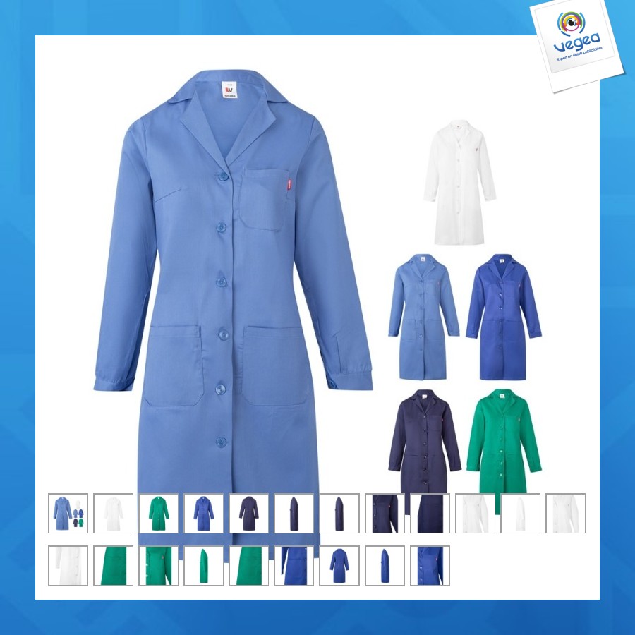 Blouse personnalisée sergée à manches longues 175g/m² - vl rama