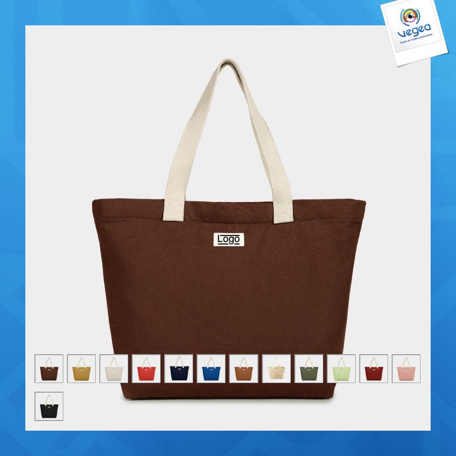 Sac hortense coton bio épais l50/h35x13cm 28l