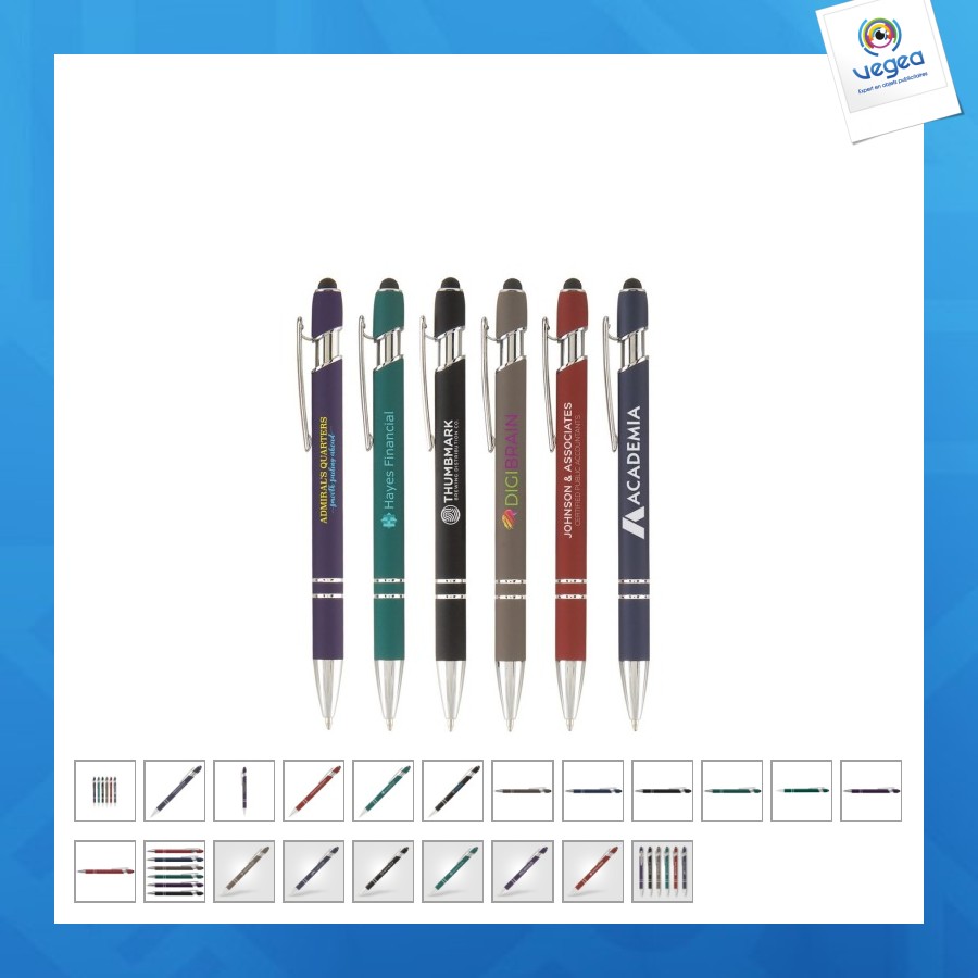 Stylo prince softy stylet personnalisable colour jet