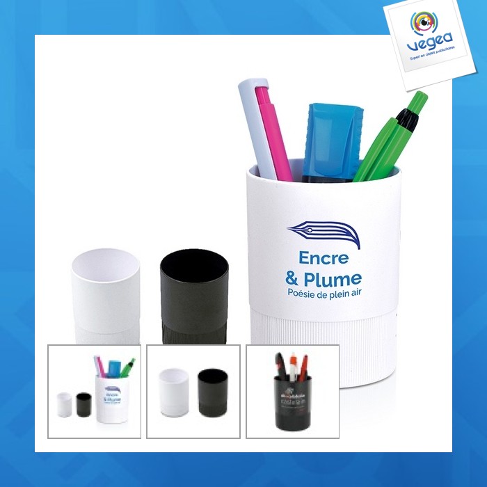 Pot à crayons promotionnel plastique