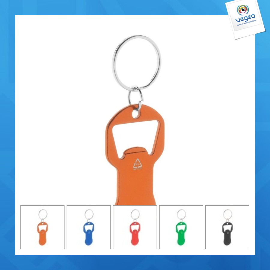 Porte-clés décapsuleur personnalisable - biropi
