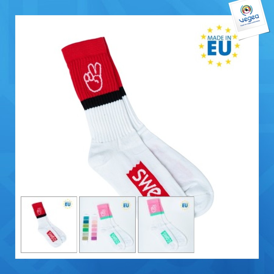 Chaussette publicitaire de sport