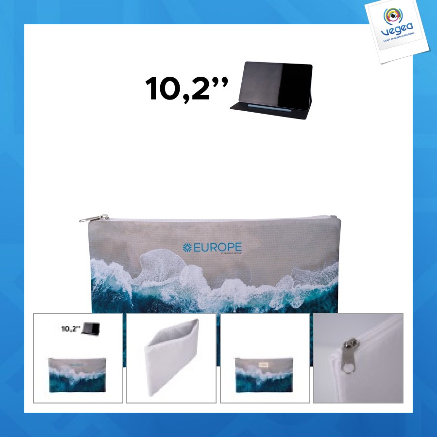 Sacoche tablette 10,2" polyester recyclé