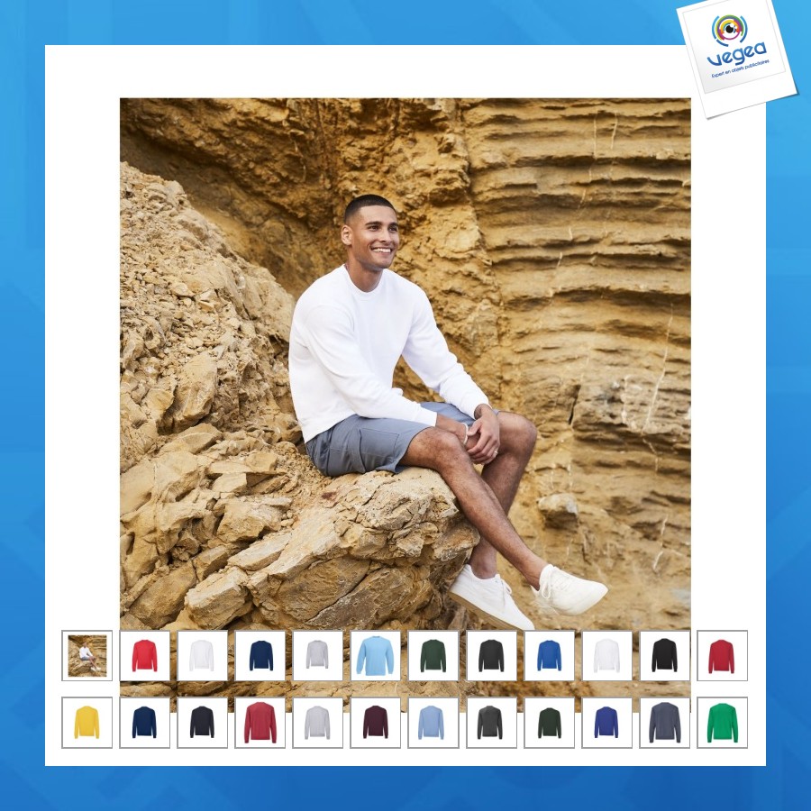 Sweat personnalisable 80/20 manches droites 280