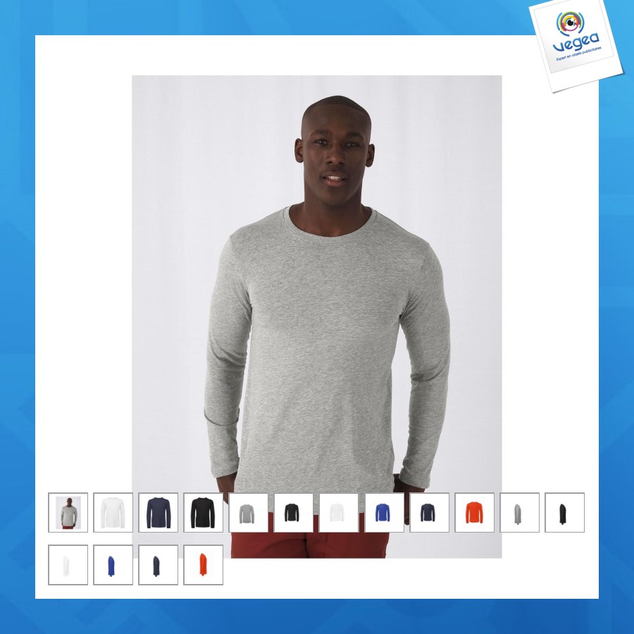T-shirt promotionnel coton bio homme lsl