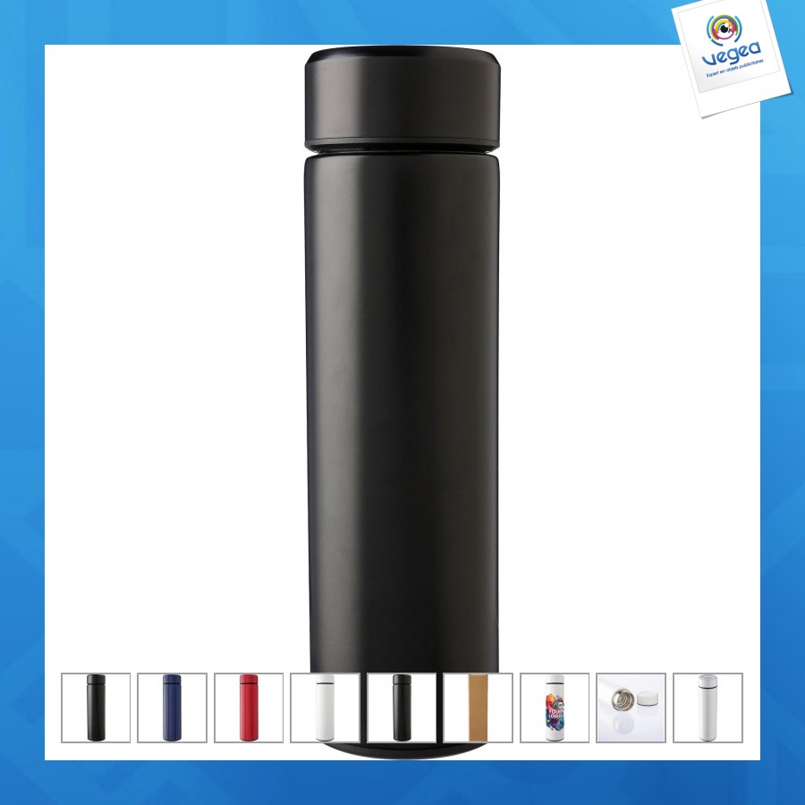 Bouteille isotherme avec logo de 450 ml en acier inoxydable mary