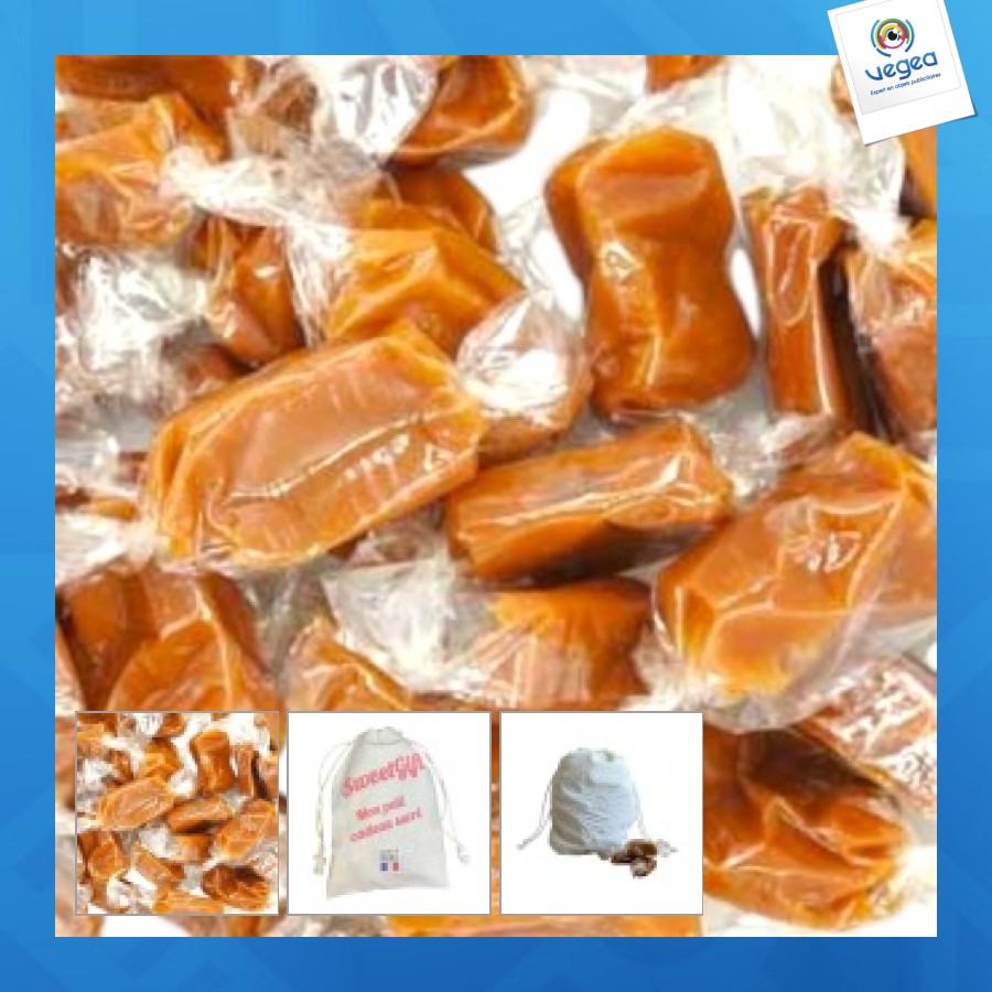 Caramel au beurre salé personnalisé fabriqué en france