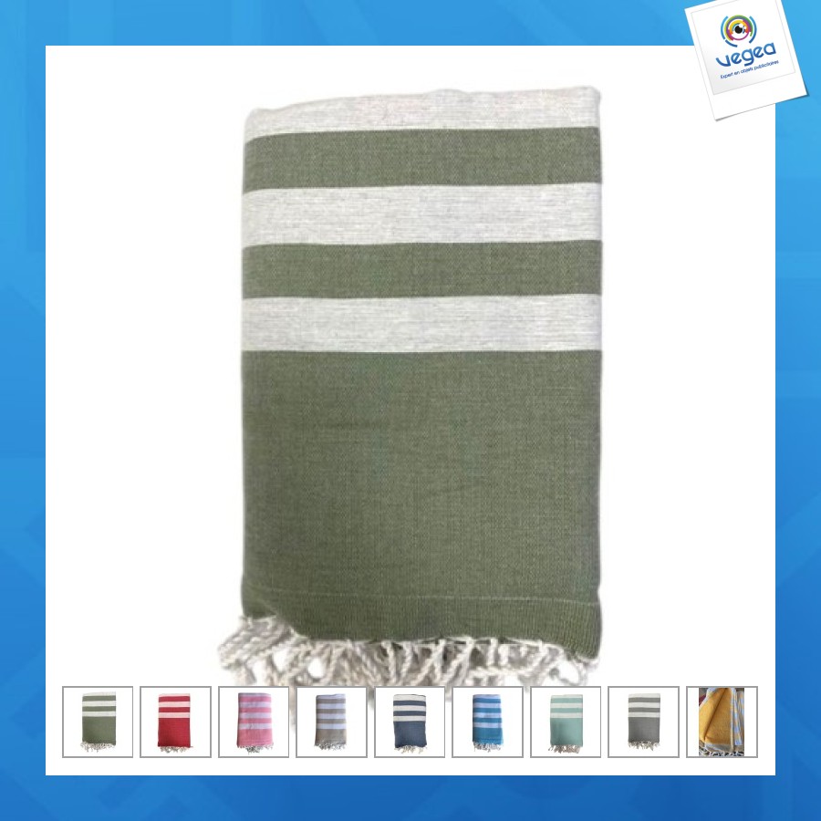 Fouta personnalisable éponge 200x100cm en coton recyclée