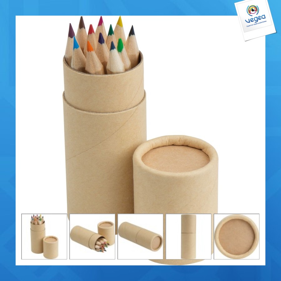 Set de 12 crayons de couleur personnalisables