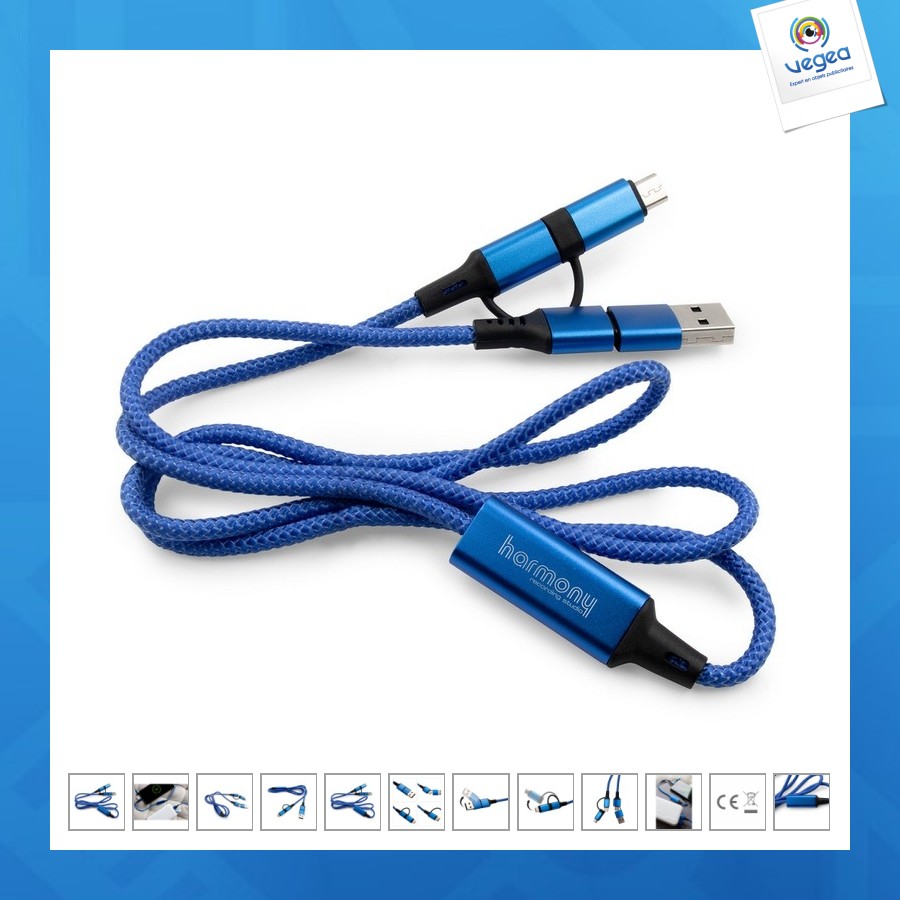 Câble de charge personnalisable et de synchronisation - khyree