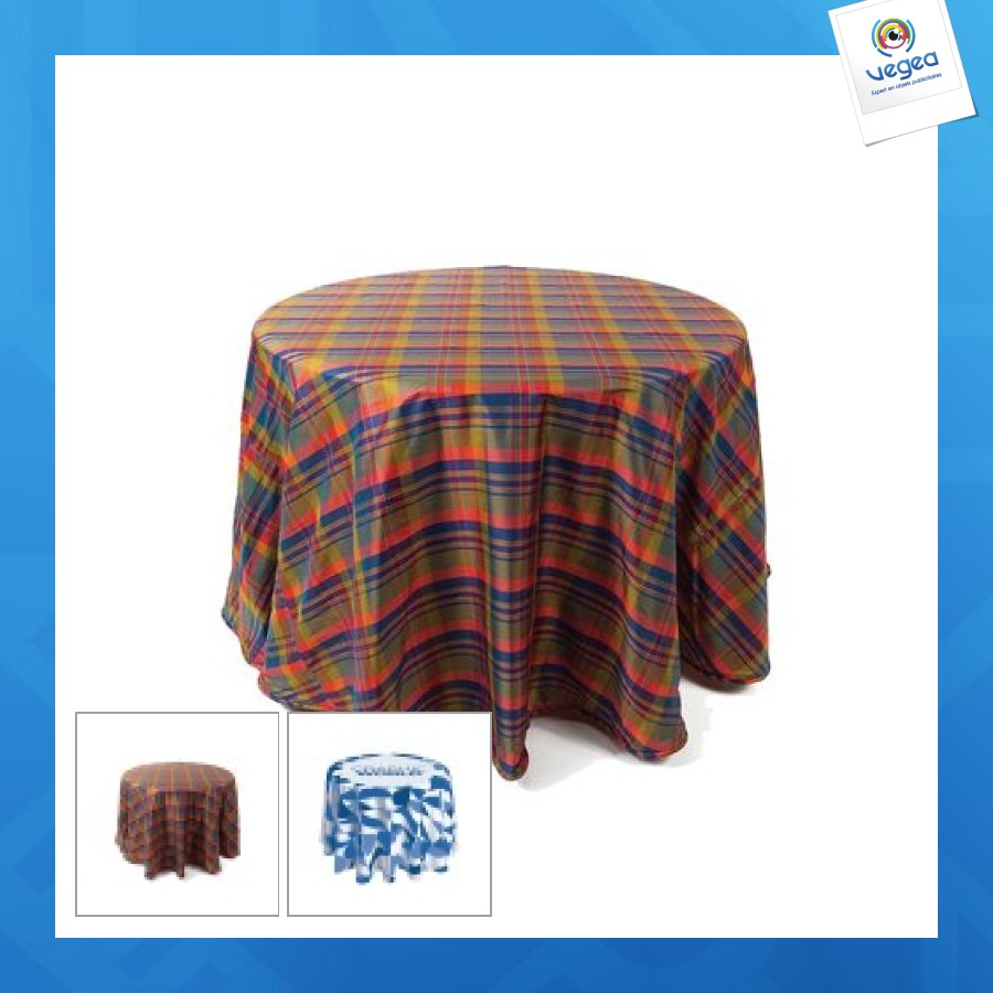 Nappe personnalisable à couverture totale 230cm de diamètre