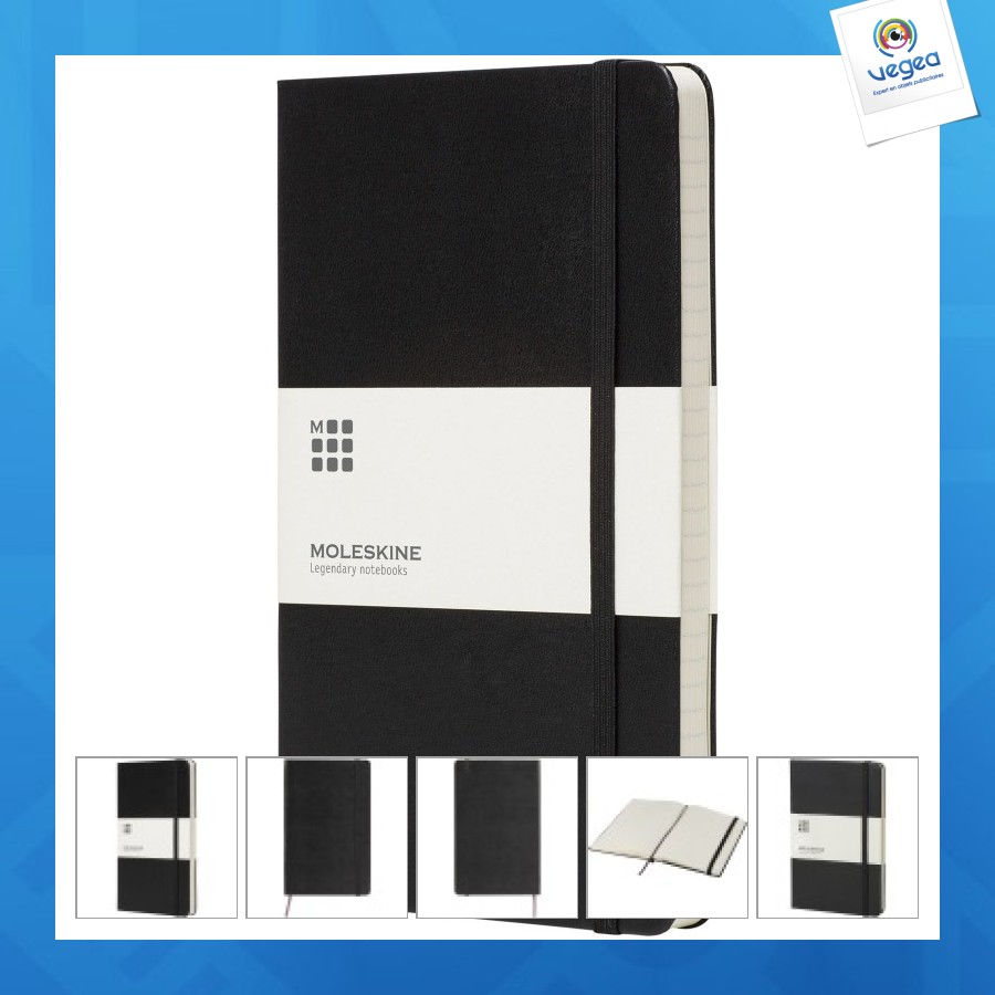 Carnet personnalisé classic format poche à couverture rigide - ligné