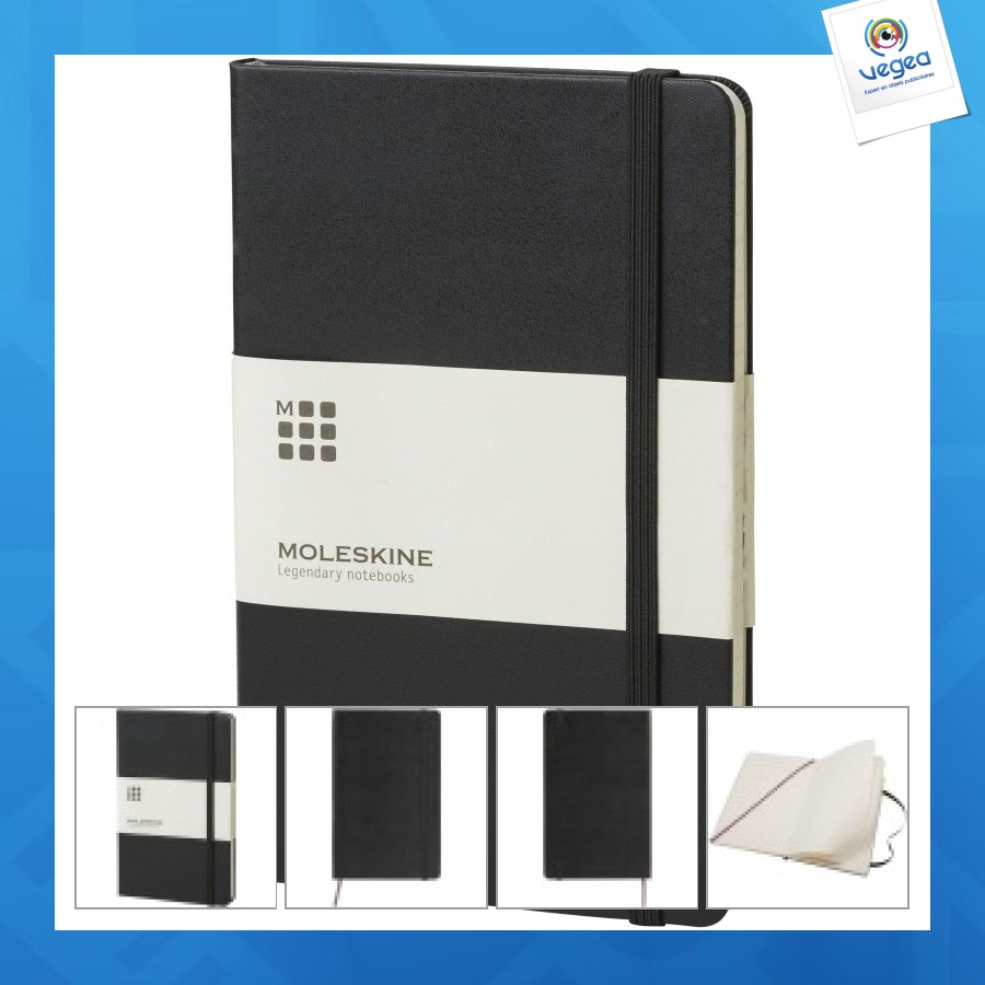 Carnet personnalisable classic l à couverture rigide - quadrillé