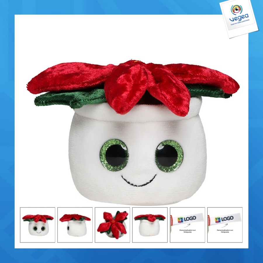 Peluche publicitaire poinsettia mbw