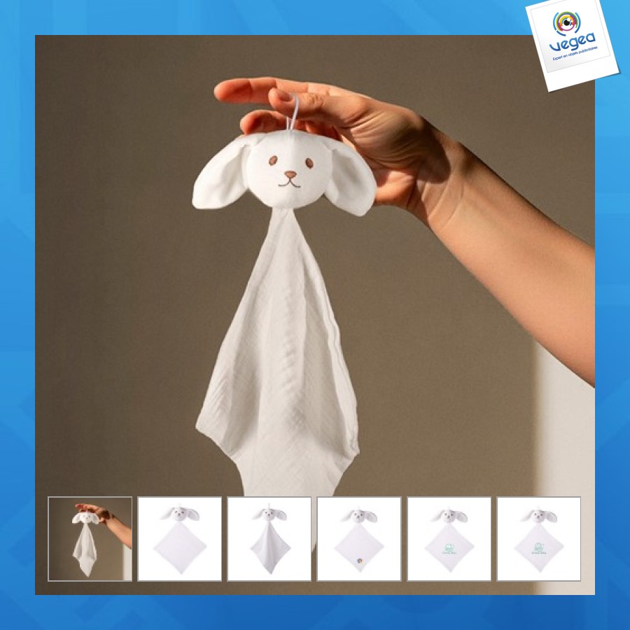 Doudou publicitaire gaze de coton