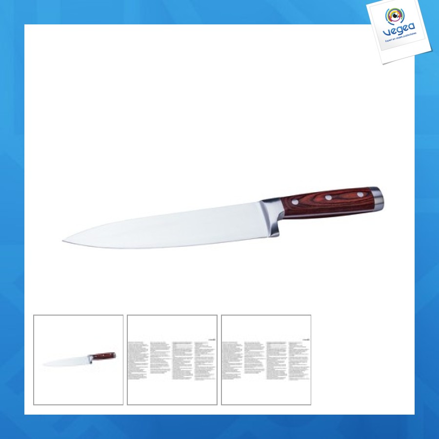 Chef couteau de cuisine publicitaire forgé universel