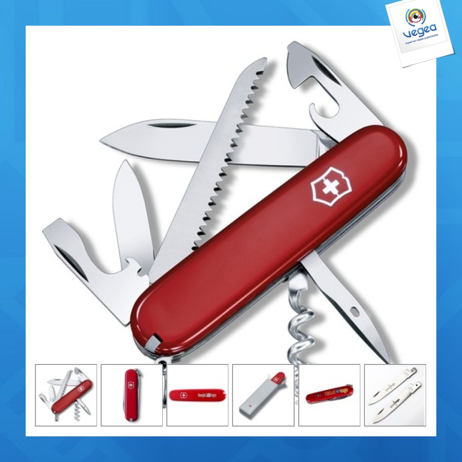 Couteau de poche personnalisable victorinox camper 91 mm