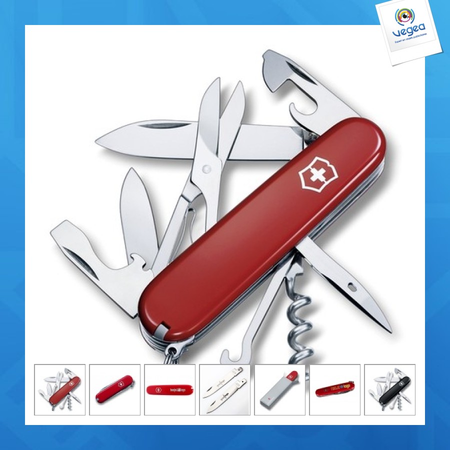 Couteau de poche publicitaire victorinox climber 91mm